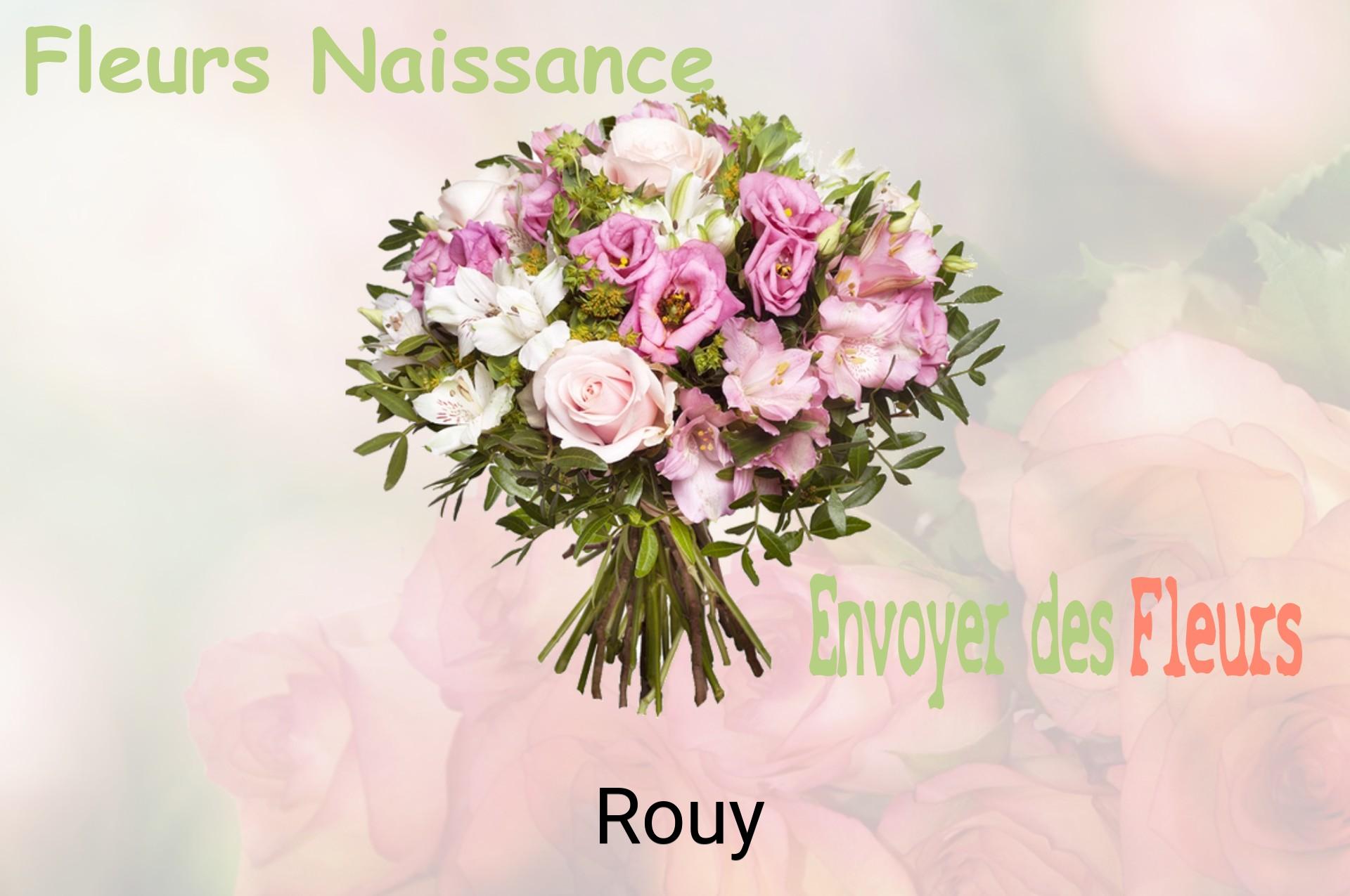 Bouquet de fleurs de naissance livré à Rouy
